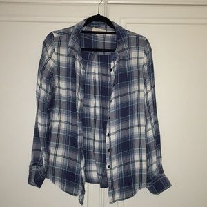 Blue and White Flannel
